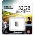 thumbnail image 1 of Kingston 32GB High Endurance MicroSD SDHC Flash Memory Card High Performance, 1080P, Full HD, Up to 95MB/S Read (SDCE/32GBCR), 1 of 5