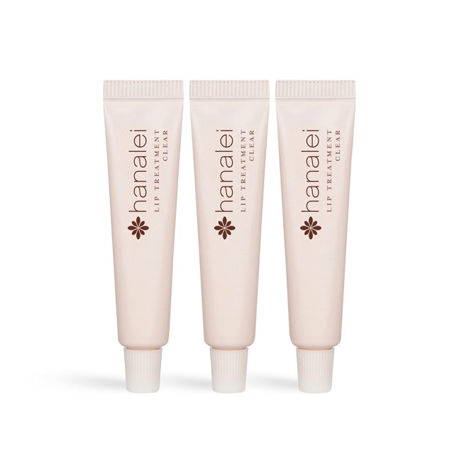 Cruelty-Free and Paraben-Free Lip Treatment to Soothe Dry Lips by Hanalei – Made with Kukui Oil, Shea Butter, Grapeseed Oil – Made in USA – Clear Travel-Size 3 Pack (5ml/5g/0.17oz x 3 tubes)
