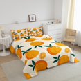 thumbnail image 3 of Orange Bedding Set,Summer Fruit Queen Comforter Set,Yummy Tangerine Down Comforter,Girls Fruit Bed Set, 3 of 7