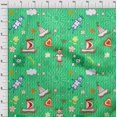 thumbnail image 4 of oneOone Velvet Sea Green Fabric Kids Sewing Craft Projects Fabric Prints By Yard 58 Inch Wide, 4 of 4