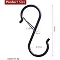 thumbnail image 5 of EcoNesxp Hook Heavy Duty Large Black Metal Hook, 5 of 5
