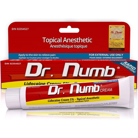 Dr. Numb Topical Anesthetic Numbing Cream for Pain Relief - 30g