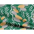 thumbnail image 5 of oneOone Rayon Green Fabric Abstracts Sewing Craft Projects Fabric Prints By Yard 56 Inch Wide, 5 of 5