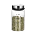 thumbnail image 1 of Boovnll Spice Jars, Pepper Shakers with Adjustable Outlet Holes Clear Glass Shaker Bottles Spice Seasoning Cans for Kitchen Decor, Kitchen Gadgets, Seasoning Containers, Spice Containers, 1 of 5