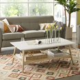 thumbnail image 1 of Madison Park Parker Table Basse avec Finition Blanche et Naturelle MP120-1063, 1 of 4