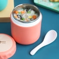 thumbnail image 3 of Pot Alimentaire Isolé Glass&Bottle 16oz pour Enfants avec Récipient sous Vide en Acier Inoxydable Étanche pour Repas Chauds, 3 of 3