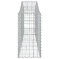 thumbnail image 3 of vidaXL Arched Gabion Baskets 7 pcs 200x30x60/80 cm Galvanised Iron, 3 of 4