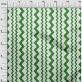 thumbnail image 3 of oneOone Rayon Green Fabric Vertical Chevron Craft Projects Decor Fabric Printed By The Yard 56 Inch Wide, 3 of 4