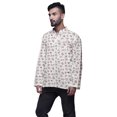 thumbnail image 2 of Atasi Kurta Traditionnel en Coton Imprimé à Col Mandarin pour Hommes Chemise Décontractée, 2 of 5