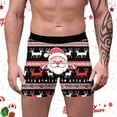 thumbnail image 2 of Mens Briefs 2x Brief Mens Underwear Large Anatomical Underwear Adult Christmas Printed Breathable And Comfortable Inner Mid Rise With Waist Boyshort Underwea Black S, 2 of 4