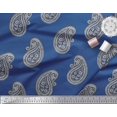thumbnail image 2 of Soimoi Velvet Fabric Paisley Block Printed Craft Fabric by The Yard 58 Inch Wide, 2 of 3