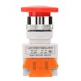 thumbnail image 1 of Mushroom Head LAY37-11ZS Button Switch, Durable 5A 220V Self-Locking Button Switch, For Outdoor Home Industry, 1 of 8