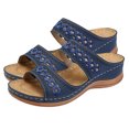 thumbnail image 1 of Women Chic Sandals Pure-color Flower Printed Slippers Open Toe Breathable for Summer Beach, 1 of 7