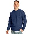thumbnail image 1 of Hanes Mens EcoSmart Fleece Crewneck Sweatshirt, 4XL, Navy, 1 of 1