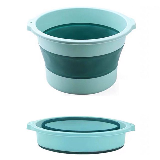 Household Portable Foot Soaking Bucket Foldable Foot Bath Massage Barrel