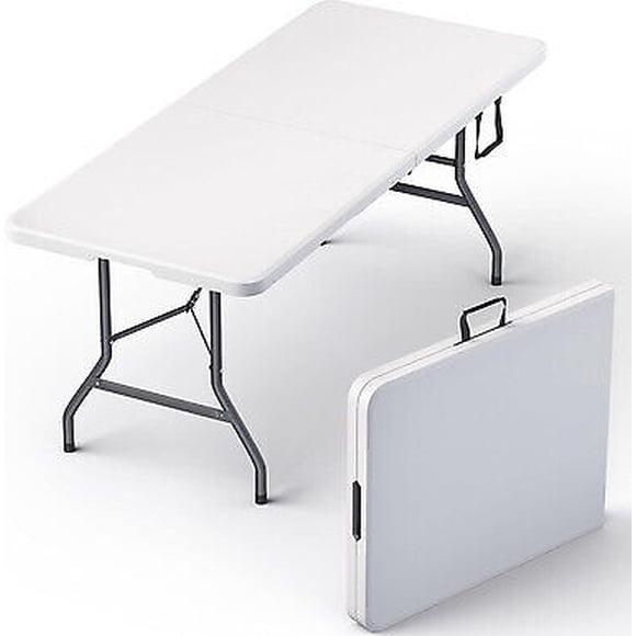 6 feet Plastic Folding Table Card Table Indoor Outdoor Dining Party Outdoor