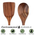 thumbnail image 3 of Jiarry Batterie de Cuisine en Bois de Teck, 2 Pcs, 3 of 5