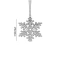 thumbnail image 3 of mtvxesu Transparent Acrylic Snowflake Pentacle Star Pendant Christmas Tree Ornament for Holiday Decorations, 3-Piece Set, Multiple Sizes, 3 of 6