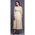 thumbnail image 3 of Bimba Tie-Dye Women Cotton Smocked Boho Renaissance Long Ruffle MaxiDress-XX-Large, 3 of 5