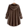 thumbnail image 2 of YOINS Manteaux en Polaire Duveteuse pour Femmes, Cardigan Tunique Pull, 2 of 3