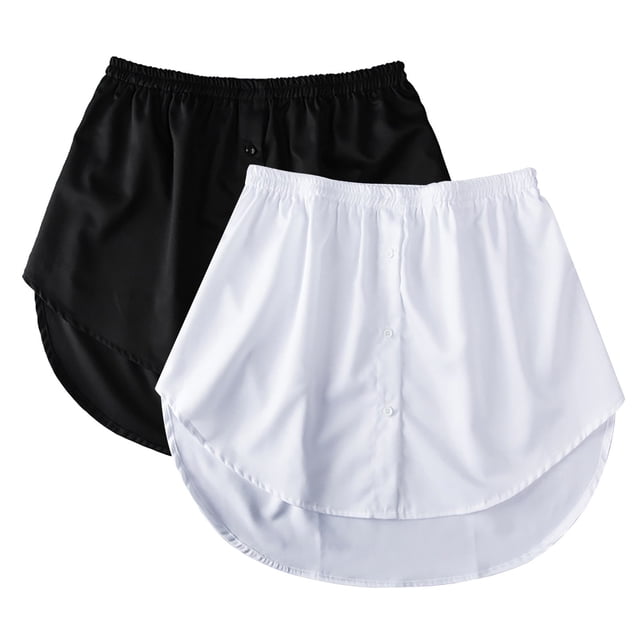 Taille de Garniture Pcs Rallonge pour Femmes Plus Jupe Unie Élastique 2 Accessoire de Taille