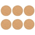 thumbnail image 2 of Oleegame 2PC Glass Bottle 6 X Cork Wood Drink Tea Coffee Cup Mat Table Decor Bottle Tableware, 2 of 2