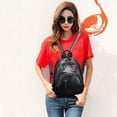 thumbnail image 1 of WJSXC Mini Genuine Leather Backpack for Women Convertible Backpack Purse Shoulder Handbag Crossbody Bag 4 In 1 To Black, 1 of 5