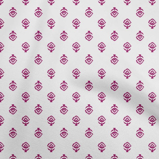 oneOone Velvet White Fabric Block Craft Projects Decor Fabric Printed By The Yard 58 Inch Wide-SN