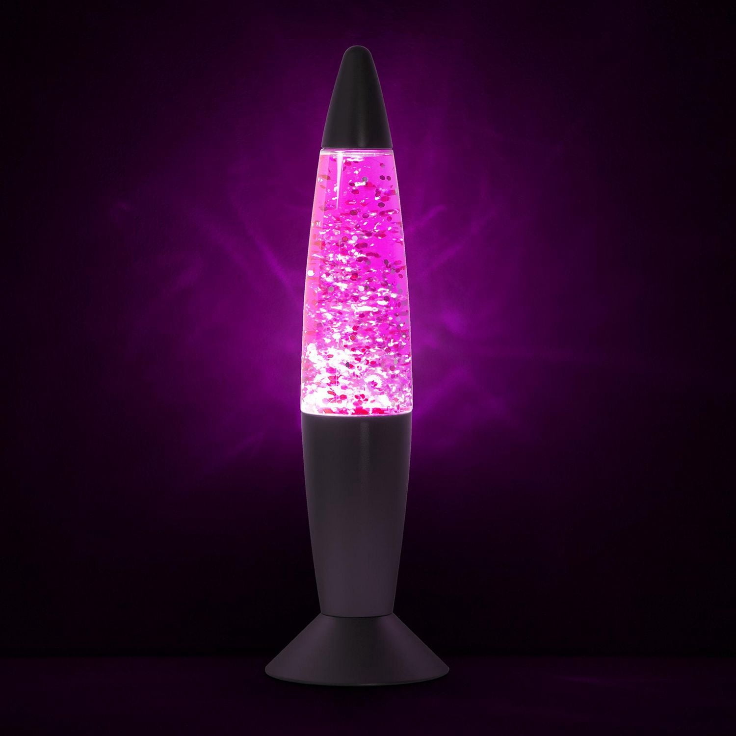 Lampe LED à paillettes Merkury Innovations de 14 pouces, LED roses, fonctionne sur piles, lot de 1