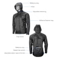 thumbnail image 3 of Graflsoa Veste de Cyclisme Imperméable Unisexe avec Éléments Réfléchissants pour Activités Extérieures YPY013, Taille m, 3 of 6