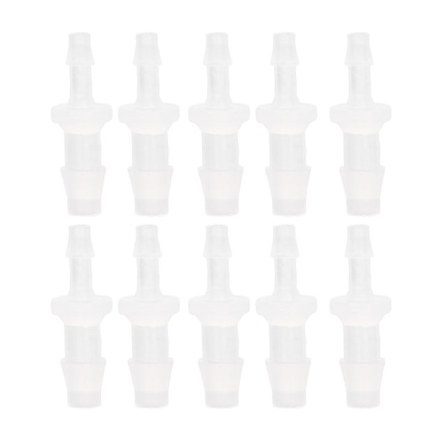 Reducing Union Adapter, Non Smell Pure Texture Wear Scratch Resistance Hose Barb Reducer Fitting PP For Pumps Tube 3.9-6.4
