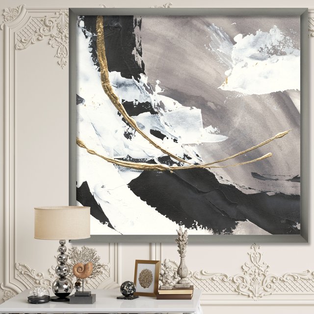 Designart - Tirage d'Art à Cadre Transitoire 'arcs Peints à la Lueur' - 16x16