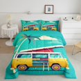 thumbnail image 1 of Erosebridal Rustic Camping Bedding Full Comforter Set, Camp Car Down Comforter, Coconut Tree Decor, Breathable 3pcs, 1 of 8