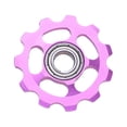 thumbnail image 3 of 2 Pcs Poulie de Dérailleur Arrière de Roue de Vélo en Alliage d'Aluminium 11T, Violet, 3 of 8