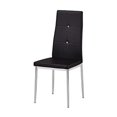 thumbnail image 2 of Best Master Furniture T246 Chaise de Salle à Manger Rembourrée, Noire, 2 of 3