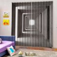 thumbnail image 2 of GUOOL 2 Panneaux Ado Enfants Déco Impression 3D Rideau Occultant Draperies pour Enfants-Canal Carré Canal, 2 of 8