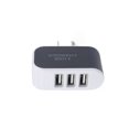 thumbnail image 1 of Universal Candy Color 3 USB Multi-Port Wall Wall power Charger US Plug Wall Adapter Cube Block AC 110-220V 5V, 1 of 1