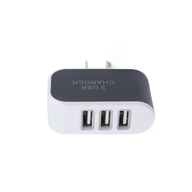 Universal Candy Color 3 USB Multi-Port Wall Wall power Charger US Plug Wall Adapter Cube Block AC 110-220V 5V