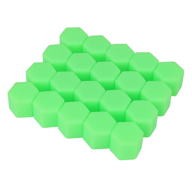 Unique Bargains 20pcs 17mm Universal Green Silicone Car Wheel Nut Lug Hub Screw Rim Bolt Covers Dust Protection Caps