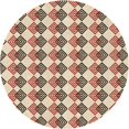 thumbnail image 1 of Ahgly Company Machine Washable Indoor Round Transitional Vanilla Gold Area Rugs, 3' Round, 1 of 7