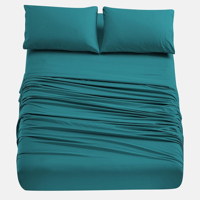 Home Beyond & HB design Piece Bed Sheets Set (Full or Double ) Premium Hotel Quality Bedding Sheets Breathable Soft Brushed Microfiber Deep Pocket Wrinkle Fade