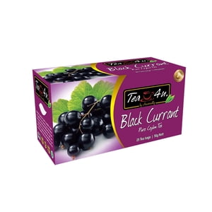 Currant noir Tea - 25 Tea Sacs Noirs aromatisés Tea | Fruité Tea | Ceylan Tea | Naturel & Pure & Qualité unique , du Sri Lanka Tea4U