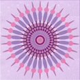 thumbnail image 1 of Ahgly Company Machine Washable Indoor Square Transitional Purple Area Rugs, 6' Square, 1 of 7