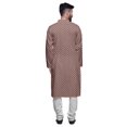 thumbnail image 3 of Atasi Cotton Slub Printed Fashion For Men Asymmetric Button Down Kurta For Men, 3 of 5