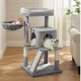 thumbnail image 2 of BestHome Multi-Level Cat Tree & Condo – Sturdy Climbing Tower with Sisal Scratching Posts & Interactive Toys, 36inch Light Gray, 2 of 6