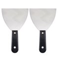 thumbnail image 1 of Unique Bargains 5' Stainless Steel Blade Black Handle Putty Scraper 2Pcs, 1 of 6