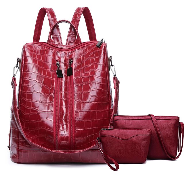 Ensemble de 3 Sacs à Dos Mode Décontractée avec Sacoche et Pochette