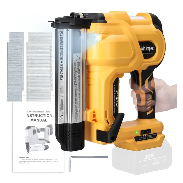 Cordless Nailing Machine Electric Stapler With 200pcs 32mm And 200pcs 50mm Nails For Lithium Battery Electric Nailing Gun