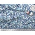 thumbnail image 2 of Soimoi Green Moss Georgette Fabric Leopard & Wild Animal Skin Decor Fabric Printed BTY 42 Inch Wide, 2 of 3