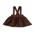 thumbnail image 1 of Toddler Baby Girl Suspender Skirt  Cute Adjustable Strap Button Front Overall Skirt, 1 of 7